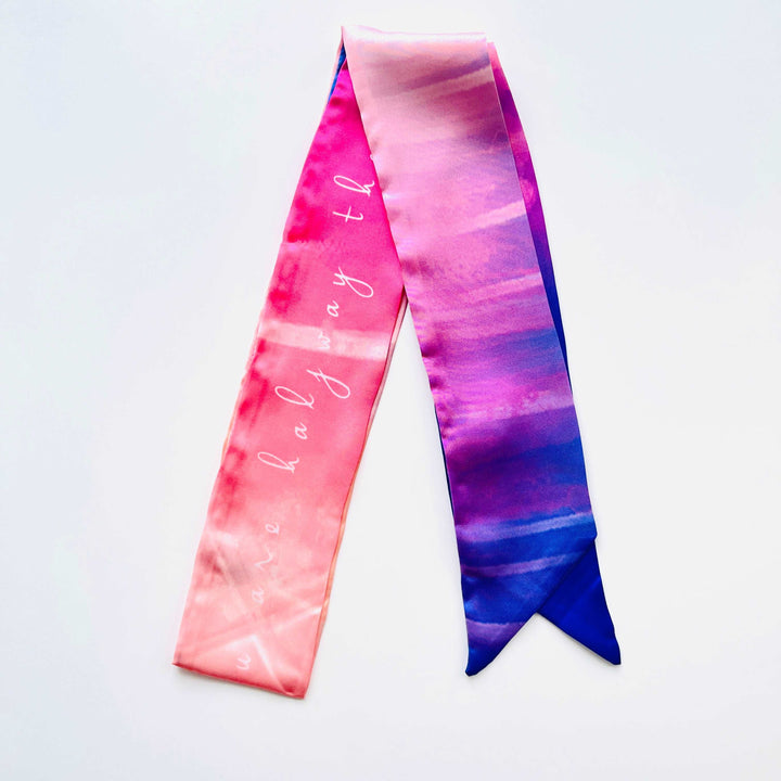 Sunset Glow Skinny Scarf