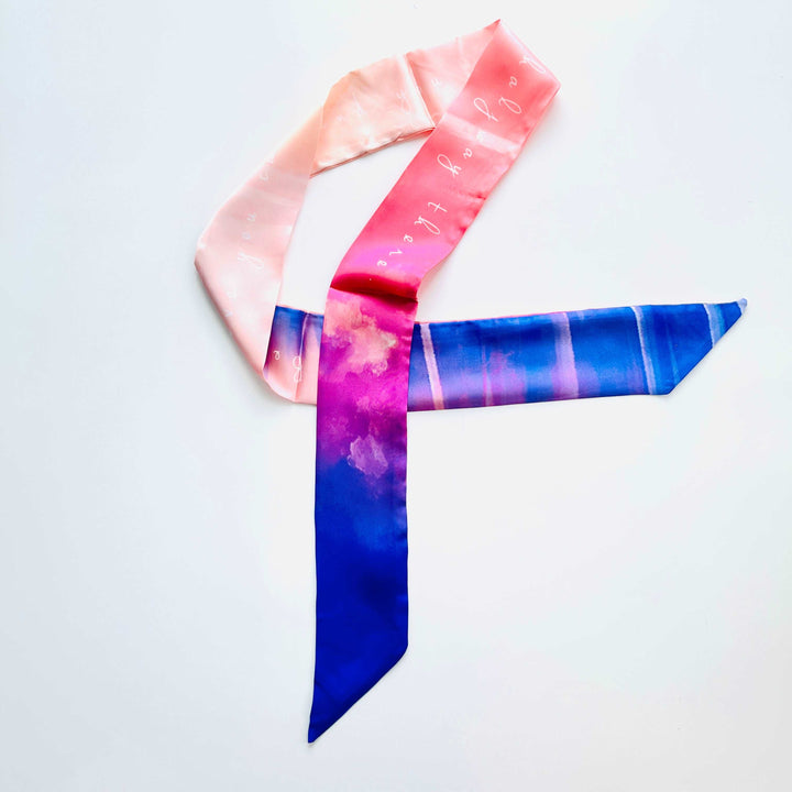 Sunset Glow Skinny Scarf