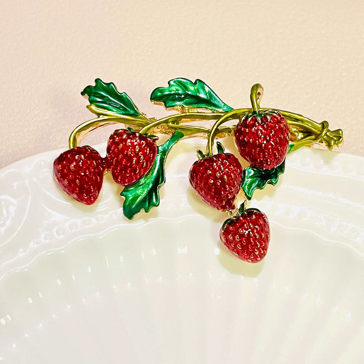 Sweet Strawberry Brooch