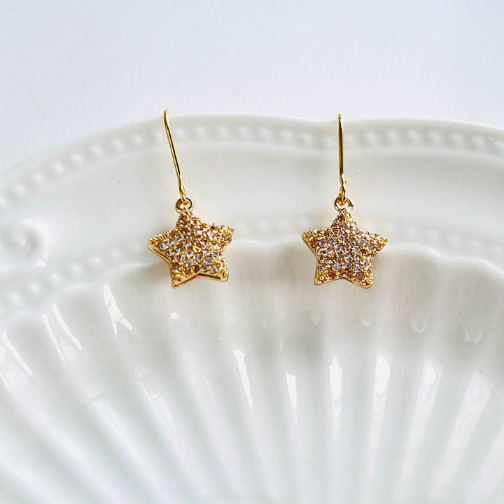 Twinkle Star Hook Earrings