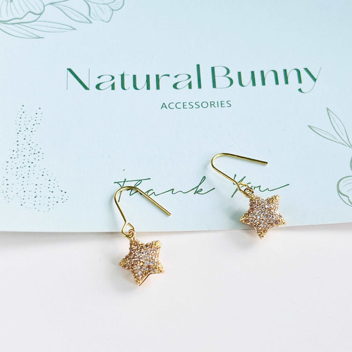 Twinkle Star Hook Earrings