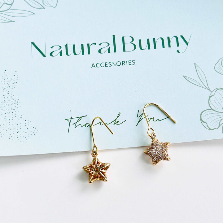 Twinkle Star Hook Earrings