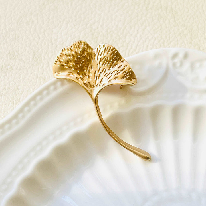 Vintage Ginkgo Brooch
