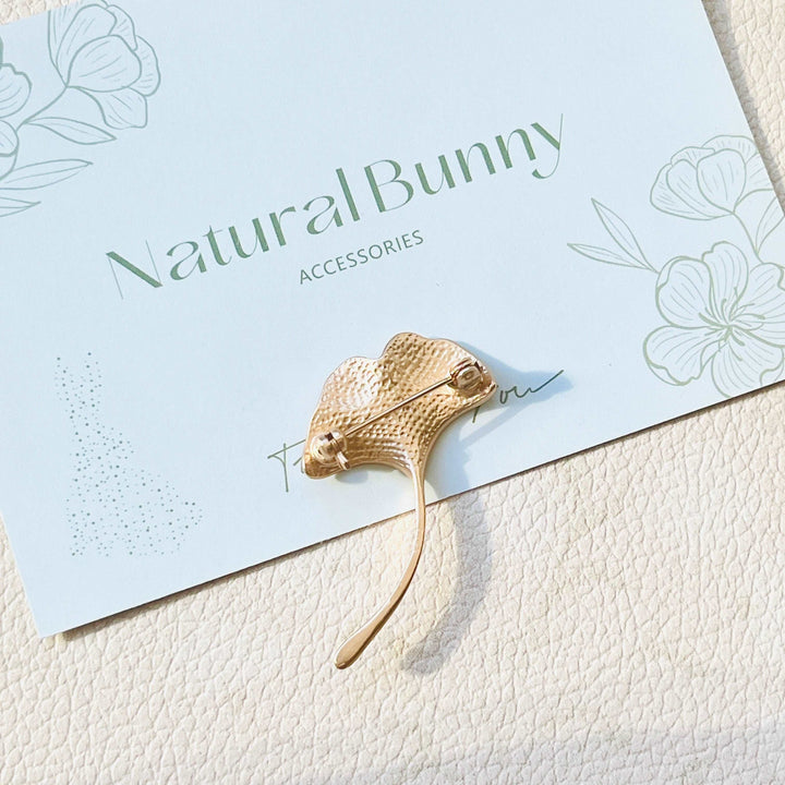 Vintage Ginkgo Brooch