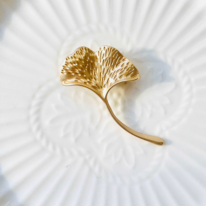 Vintage Ginkgo Brooch