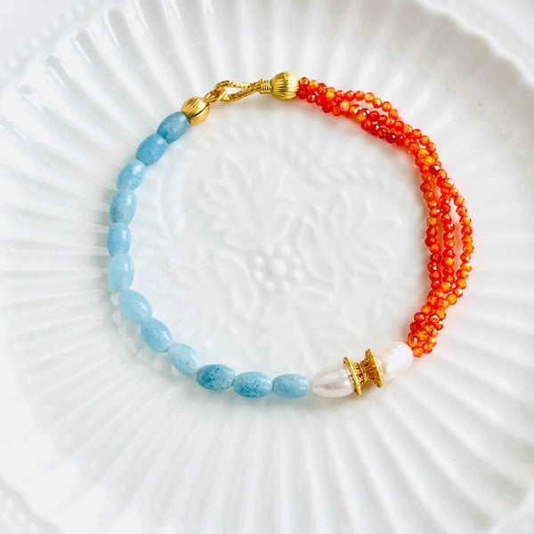 Ocean And Flame Bracelet